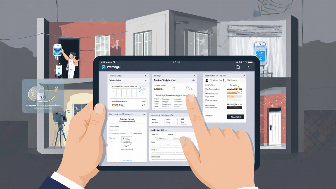 Property owner managing rentals digitally while small upgrades like water purifier and paint improve units.